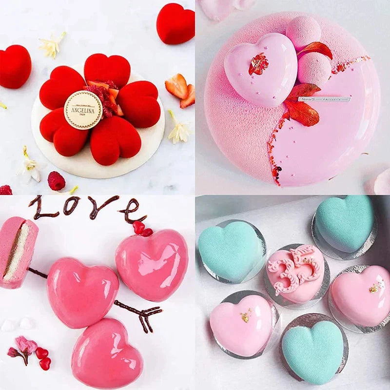 3D Silicone Pastry Mold — French Dessert, Mousse & Cake Baking Pan for Chocolate, Candles, Soap, Fondant, DIY Cake Decoration Tools