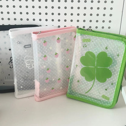 A6 Stationery Storage Folder - Zipper Document Pouch for School & Office Supplies