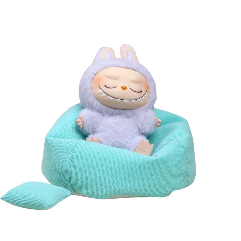 Labubu Mini Sofa for BJD Dolls – Plush Seat Decoration V2, Universal Kids’ Toy & Birthday Gift