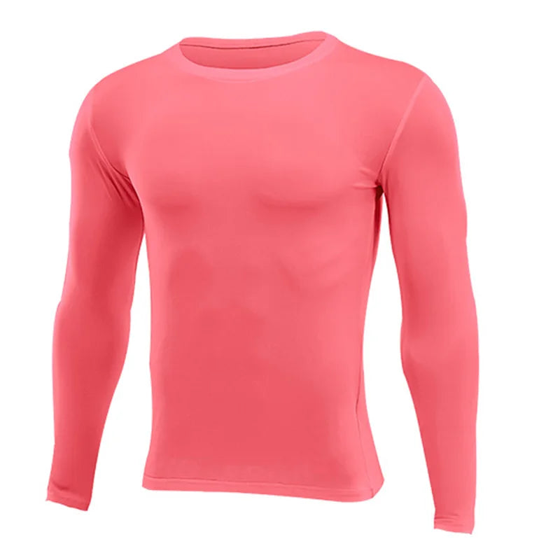 Unisex Compression Long Sleeve Base T-Shirt – Sports Fitness Top for Men, Women & Kids (Running, Gym, Basketball, Football)