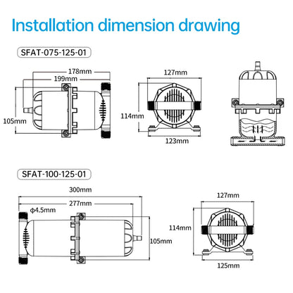 0.75L 1L 125PSI Pre-Pressurized Accumulator Tank – Water Pressure Storage Vessel for Pump Flow Control