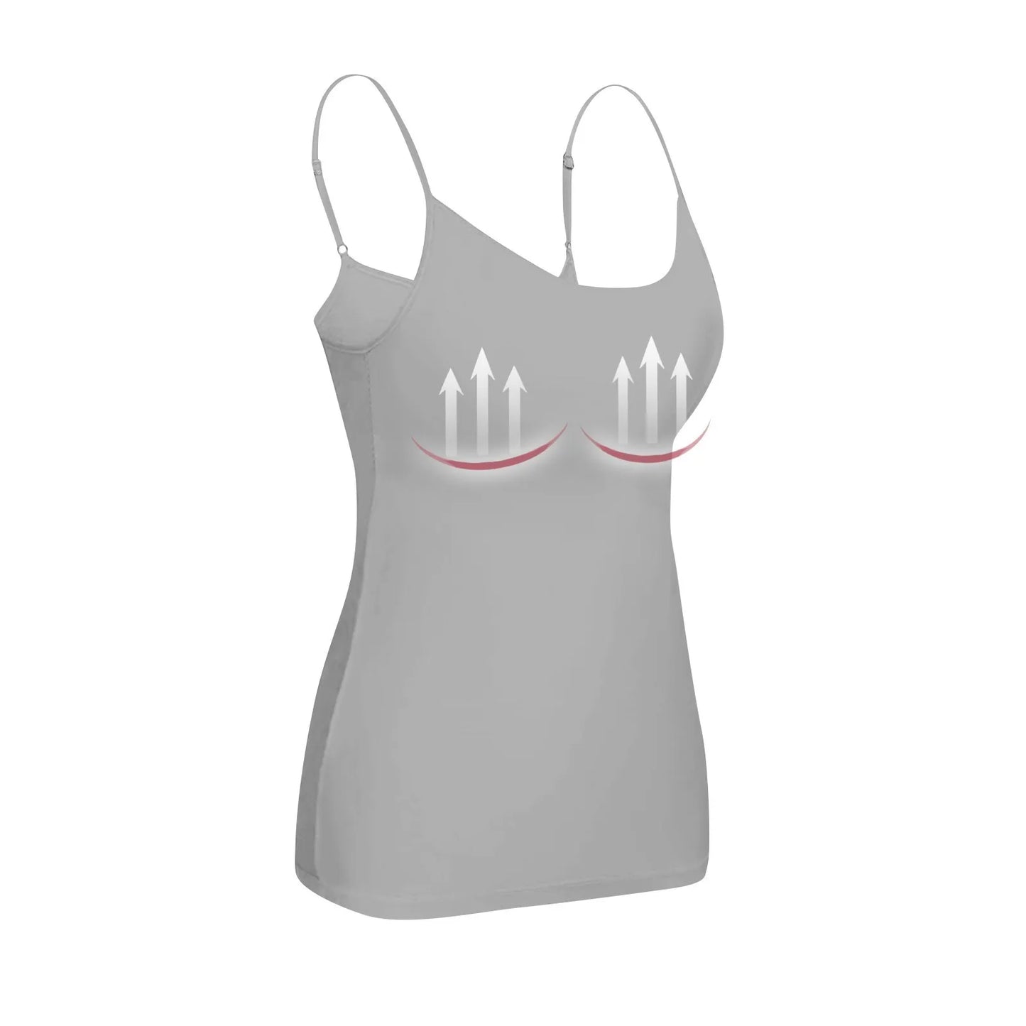 Women’s Solid Color Vest Top – Soft, Comfortable Daily Camisole with Chest Pad, Four Seasons Basic Fashion Layering Shirt