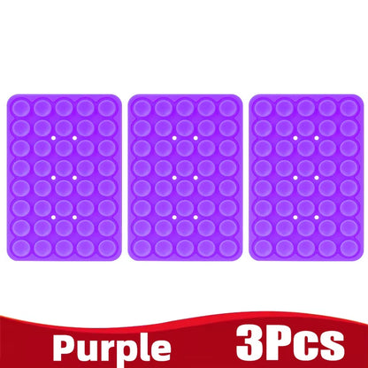 Silicone Suction Cup Phone Holder – Double-Sided, Anti-Slip Mobile Mount, Detachable Rubber Pad for Smartphones