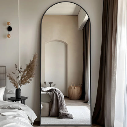 58"x18" Full-Length Floor Mirror — Oversized Rectangular Full Body Mirror with Stand for Bedroom, Living Room & Cloakroom