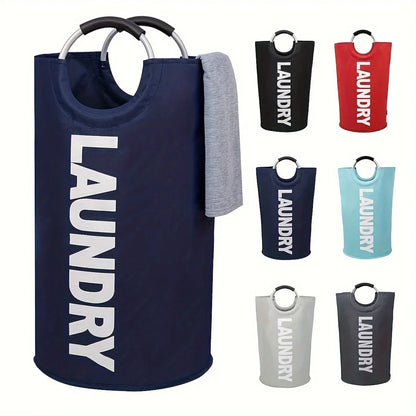 Extra-Large Waterproof Laundry Basket — Foldable with Padded Handle, Multi-Purpose Storage for Bathroom, Laundry Room, Balcony
