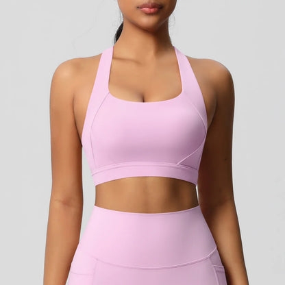 Women Fitness Yoga Sports Bra – Sexy Push Up Beauty Back Crop Top for Running, Workout & Active Wear