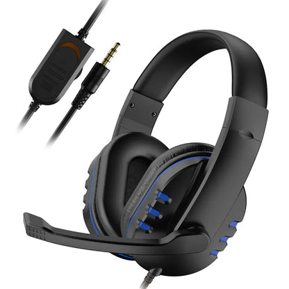 3.5mm Wired Gaming Headset with Microphone – Stereo Headphones for PS4, PC & Computer Chat