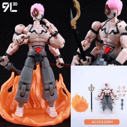 9L3D Printed Anime Action Figures — Jujutsu Kaisen Sukuna, Yuji, Yuta, Satoru Gojo Movable Mannequin Toys