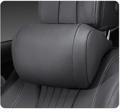 Universal 3D Car Seat Headrest Neck Pillow – Soft Fluffy Travel Neck Support Cushion Car Interior Accessory