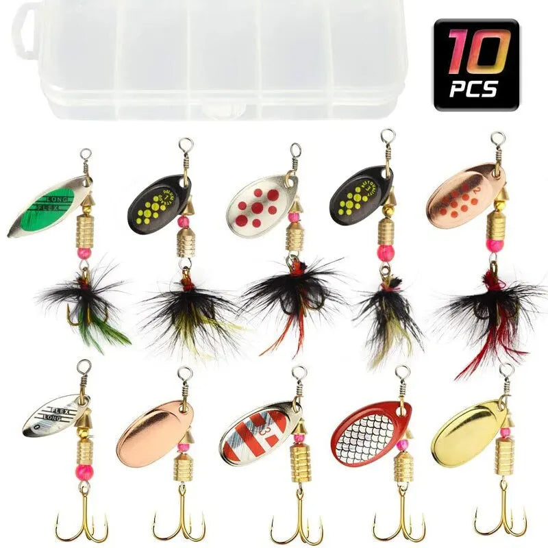 Metal Spoon Spinner Lure 2 to 8g | 3.5g 10pcs/Lot Spoonbait Crankbaits | Fishing Wobblers for Pike Crochet Set Bait Tackles
