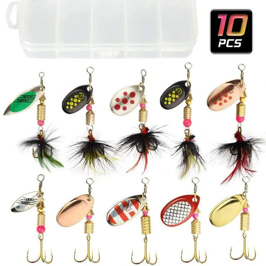 Metal Spoon Spinner Lure 2 to 8g | 3.5g 10pcs/Lot Spoonbait Crankbaits | Fishing Wobblers for Pike Crochet Set Bait Tackles
