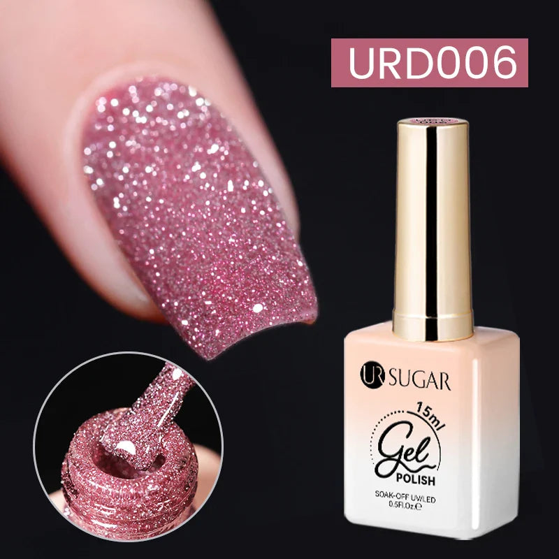 UR SUGAR 15ml Jelly Milky White Gel Polish – Translucent UV Soak Off Nail Art Varnish Semi-Permanent Fashion Nail Color