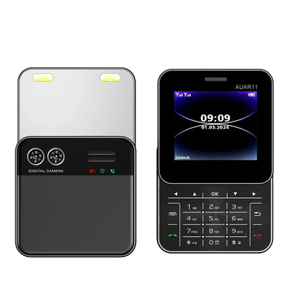 SERVO Mini 2G GSM Dual SIM Phone - Rotatable Slider Cellphone with Magic Voice, FM Radio & Quick Dial Buttons