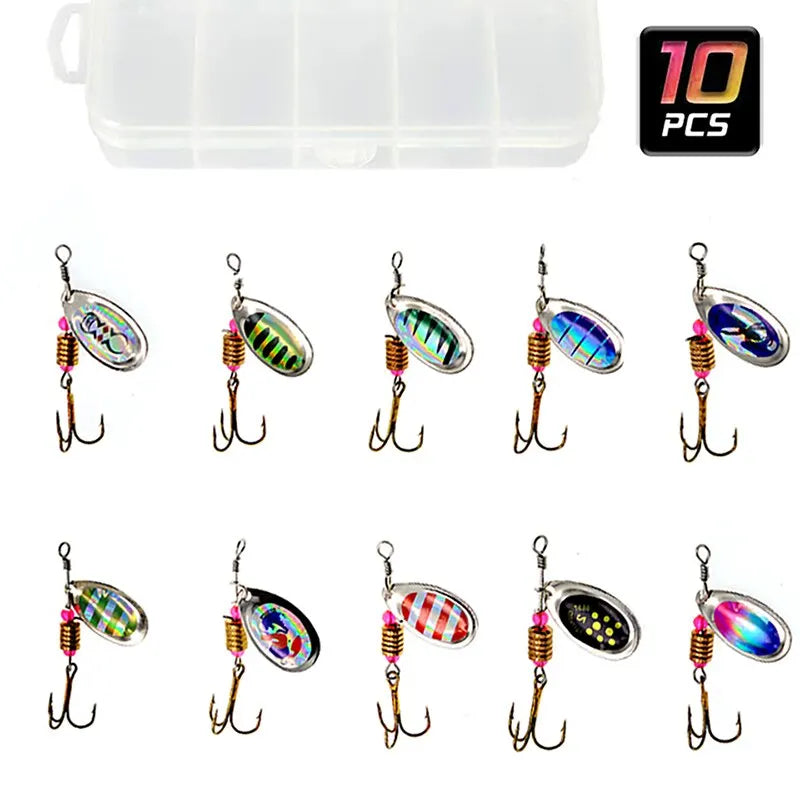 Metal Spoon Spinner Lure 2 to 8g | 3.5g 10pcs/Lot Spoonbait Crankbaits | Fishing Wobblers for Pike Crochet Set Bait Tackles