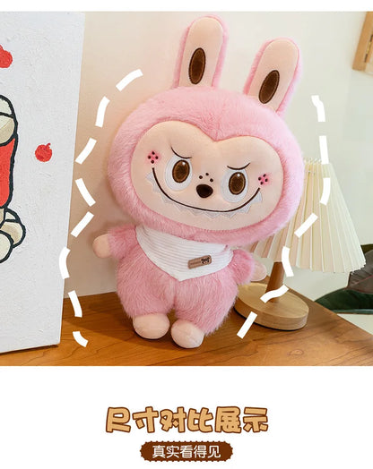 Rabbit Labubu Plush Toy — Cute Cartoon Soft Doll Pillow for Kids Gifts