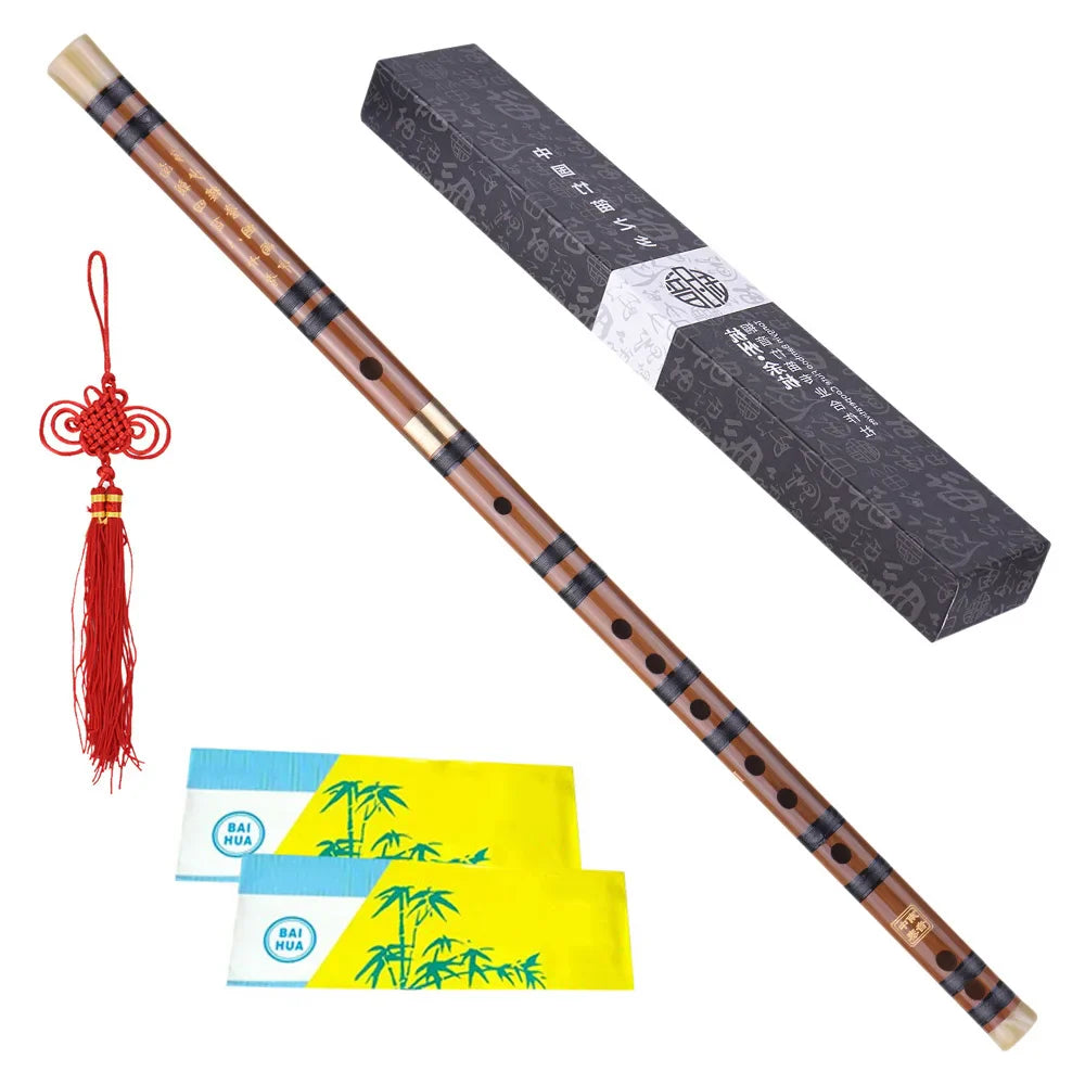 Pluggable Bitter Bamboo Dizi Flute – Handmade Traditional Chinese Woodwind Instrument, Key C/D/G for Professional Performance