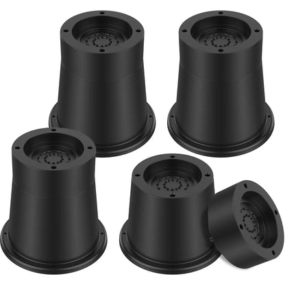 4/6Pcs Heavy Duty Furniture Risers | Round Rubber Sofa, Table, Bed, & Chair Supports Up to 6000 lbs