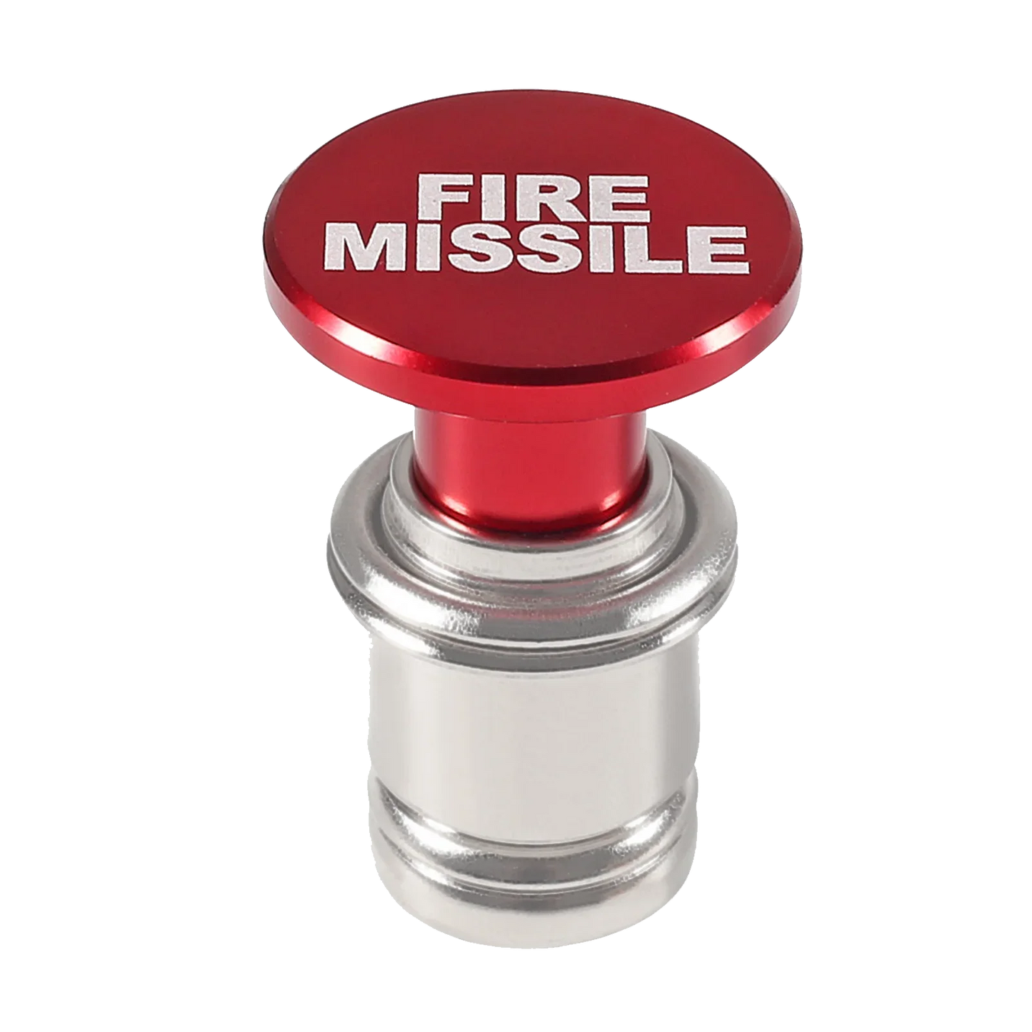 Fire Missiles Button Car Cigarette Lighter – Anodized Aluminum 12V Replacement for Most Vehicles