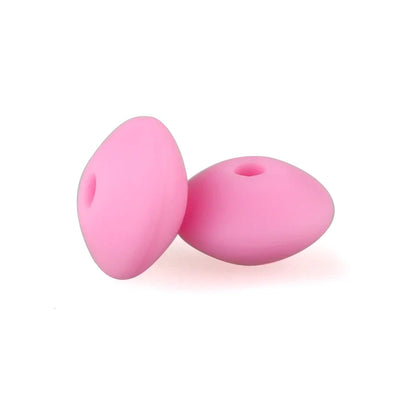 12mm Silicone Lentil Abacus Beads 50/100PCS – DIY Loose Focal Beads for Jewelry, Bracelets, Necklaces & Keychains