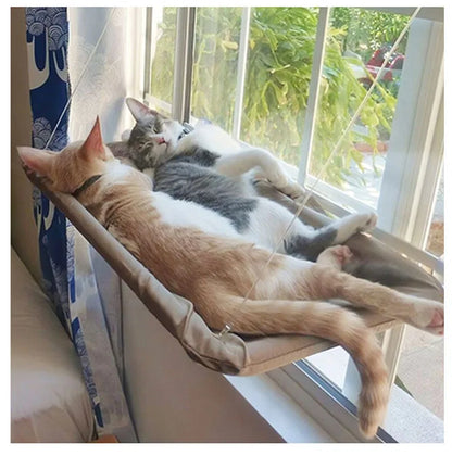 Cat Hammock Bed: Comfortable Hanging Window Seat for Cats - Supports Up to 20kg, Perfect Kitten Climbing Frame