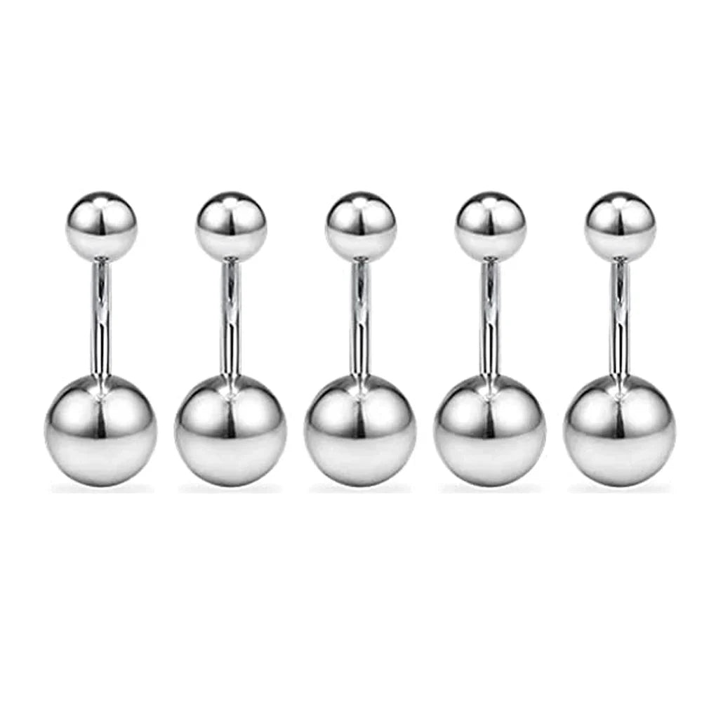 Stainless Steel Body Piercing Kit – Belly Button & Septum Piercing Set, Professional Piercing Tools for Personal and Salon Use