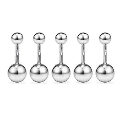 Stainless Steel Body Piercing Kit – Belly Button & Septum Piercing Set, Professional Piercing Tools for Personal and Salon Use