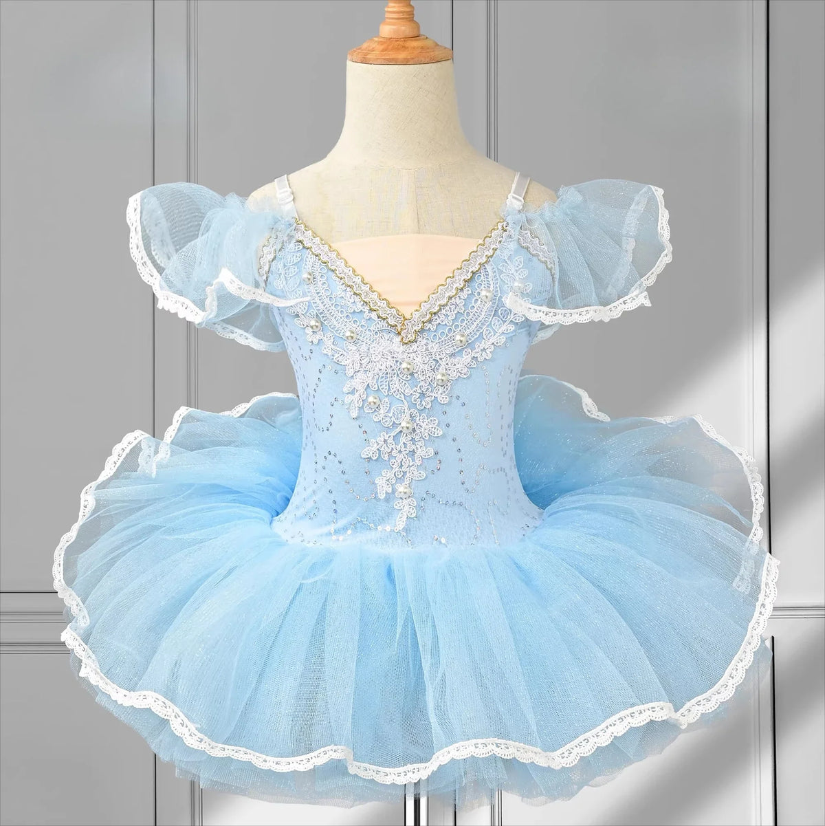 Girls Princess Ballet Tutu Dress - Elegant Stage Performance and Party Dance Costume