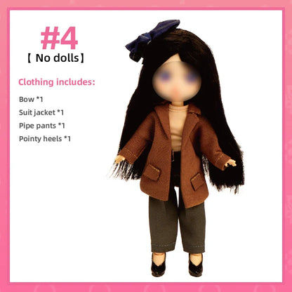 Lady Doolli 1/12 BJD Dolls Blind Box – 15cm Ob11 Mystery Anime Figure Toy, Kawaii Designer Gift