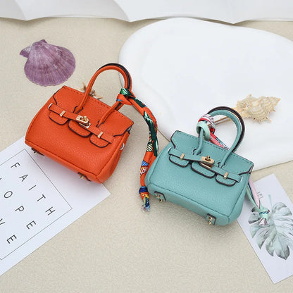 Mini Bag Keychain Pendant — Small Earphone Case & Accessory for H Family, Decorative Gift