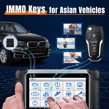 Autel MaxiCOM MK808BT PRO OBD2 Scanner – Bluetooth Car Diagnostic Code Reader, PK MK808KBT/MK808S