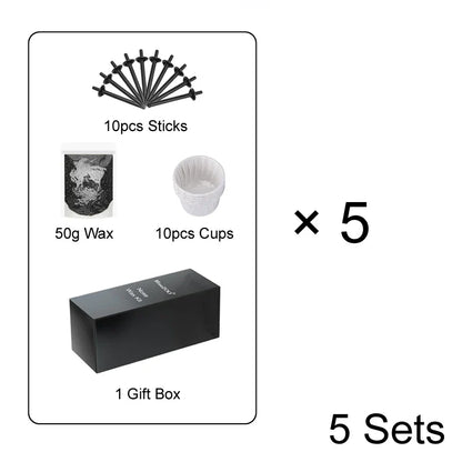 Portable Nose Hair Removal Wax Set - Painless Paper-Free Wax Beans Kit for Men & Women