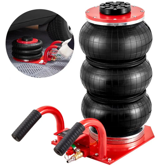 VEVOR Triple Bag Air Jack – 3 Ton (6600 lbs) Capacity Portable Pneumatic Car Jack for Heavy Duty Quick Lifting & Garage Repairs