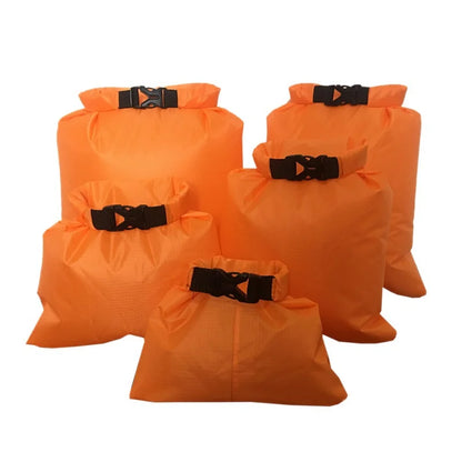 5pcs Waterproof Dry Bags — Outdoor Camping, Hiking, Kayaking, Rafting & Swimming Storage Sack Pack