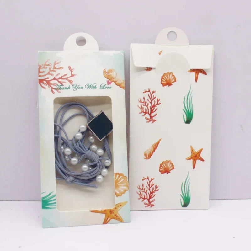 50PCS Marble Pattern Jewelry Display Boxes – DIY Window Gift Boxes with Hanger for Wedding & Thank You Gifts