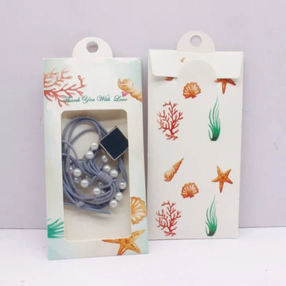 50PCS Marble Pattern Jewelry Display Boxes – DIY Window Gift Boxes with Hanger for Wedding & Thank You Gifts