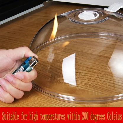 High Temperature Resistant Microwave Oven Splash Proof Cover - Food Heating, Preservation, and Oil Proof (1pc)