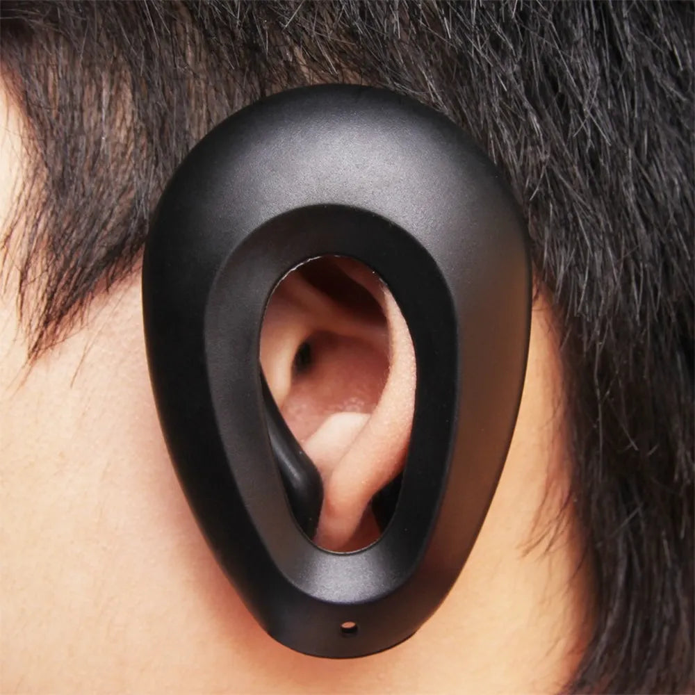 2pcs Professional Salon Hairdressing Ear Covers - Black Earmuffs for Hair Dye - Ear Protectors to Prevent Stains - Hair Color Styling Tools