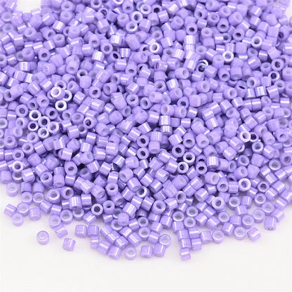 1000Pcs 1.6x1.3mm Japan Glass Seed Beads 11/0 – Cylindrical Loose Beads for DIY Statement Jewelry Making (5g Pack)