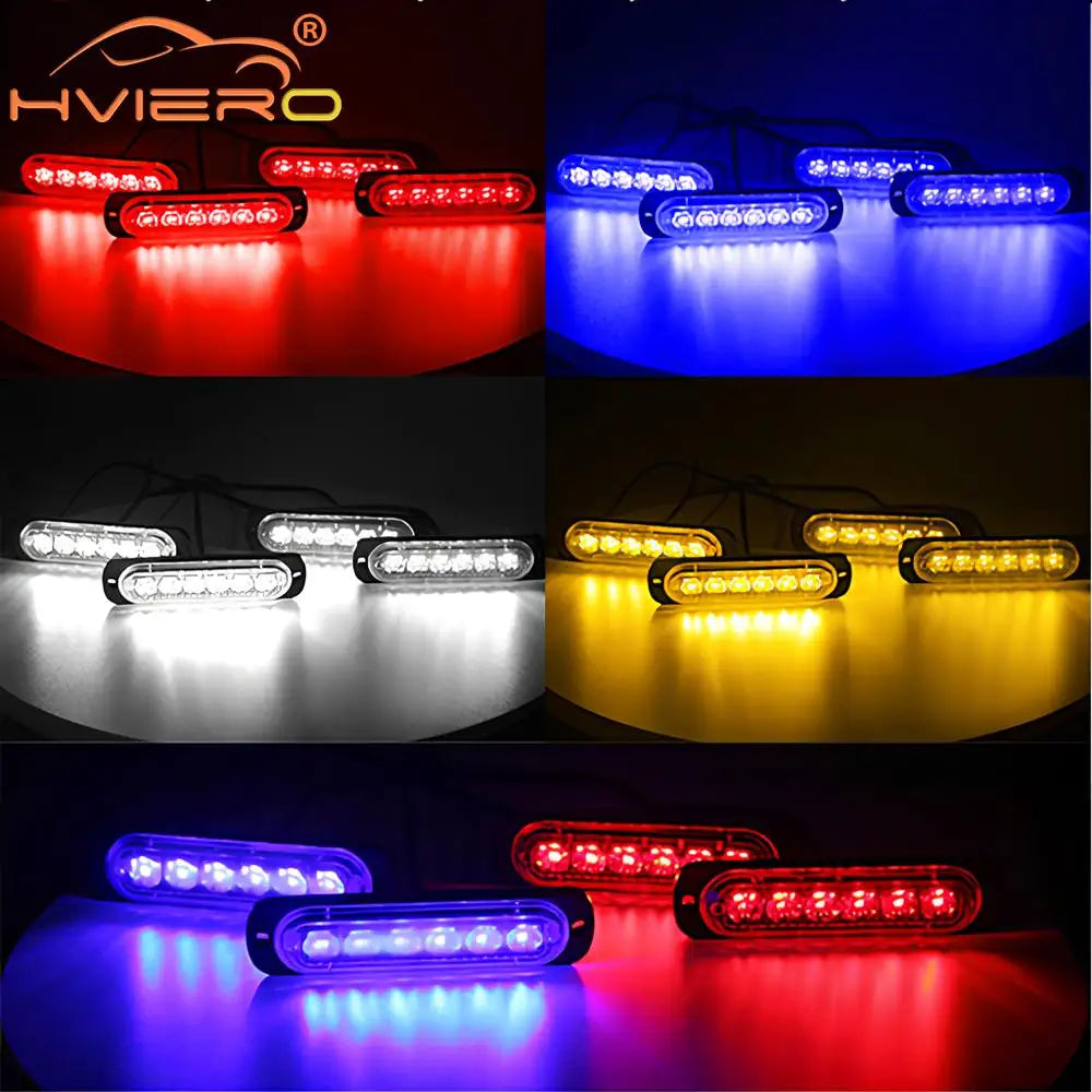 24LED Wireless Car Strobe Emergency Signal Flash Light - 12-24V for Trailers and Trucks, Auto Diode Modification Accessories
