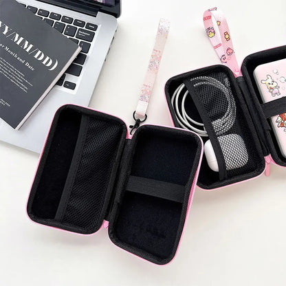 Lanyard Storage Bag Case for R36S/R36H/RG35XX/R36 Ultra/K36 — Protective Handbag Pouch for Video Game Console Accessories