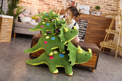 Creative Big Plush Dinosaur Toy – Soft Triceratops & Stegosaurus Stuffed Toys, Kids' Birthday Gifts