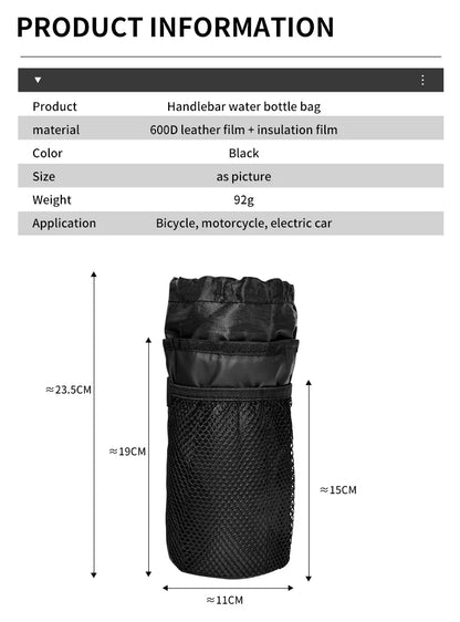 ESLNF Bike Water Bottle Holder – Insulated Cycling Kettle Carrier Pouch for MTB & Road Bicycles