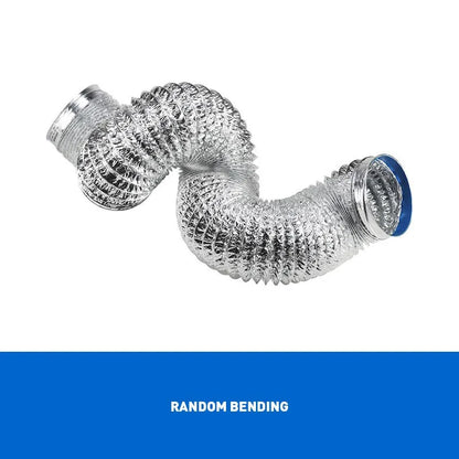 Scalable Aluminum Foil Ventilation Duct Hose – 80/100/120/150/200mm Exhaust Pipe for Kitchen, Bathroom & Fan Outlets