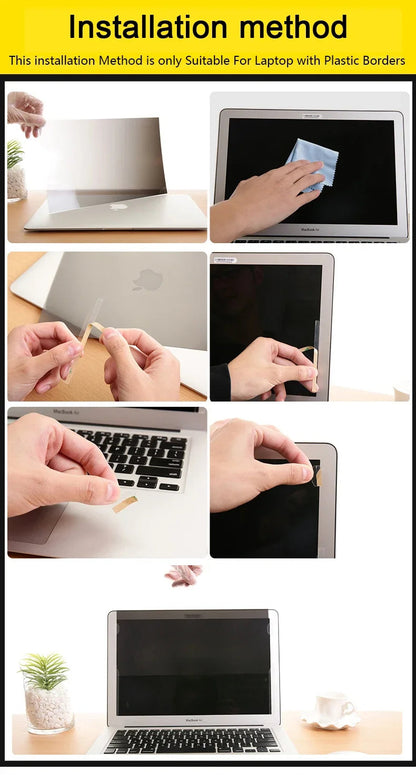 Anti-Spy Privacy Screen Protector – Matte Anti-Glare Film for 14" & 15.6" Laptops (16:9) Notebook PC