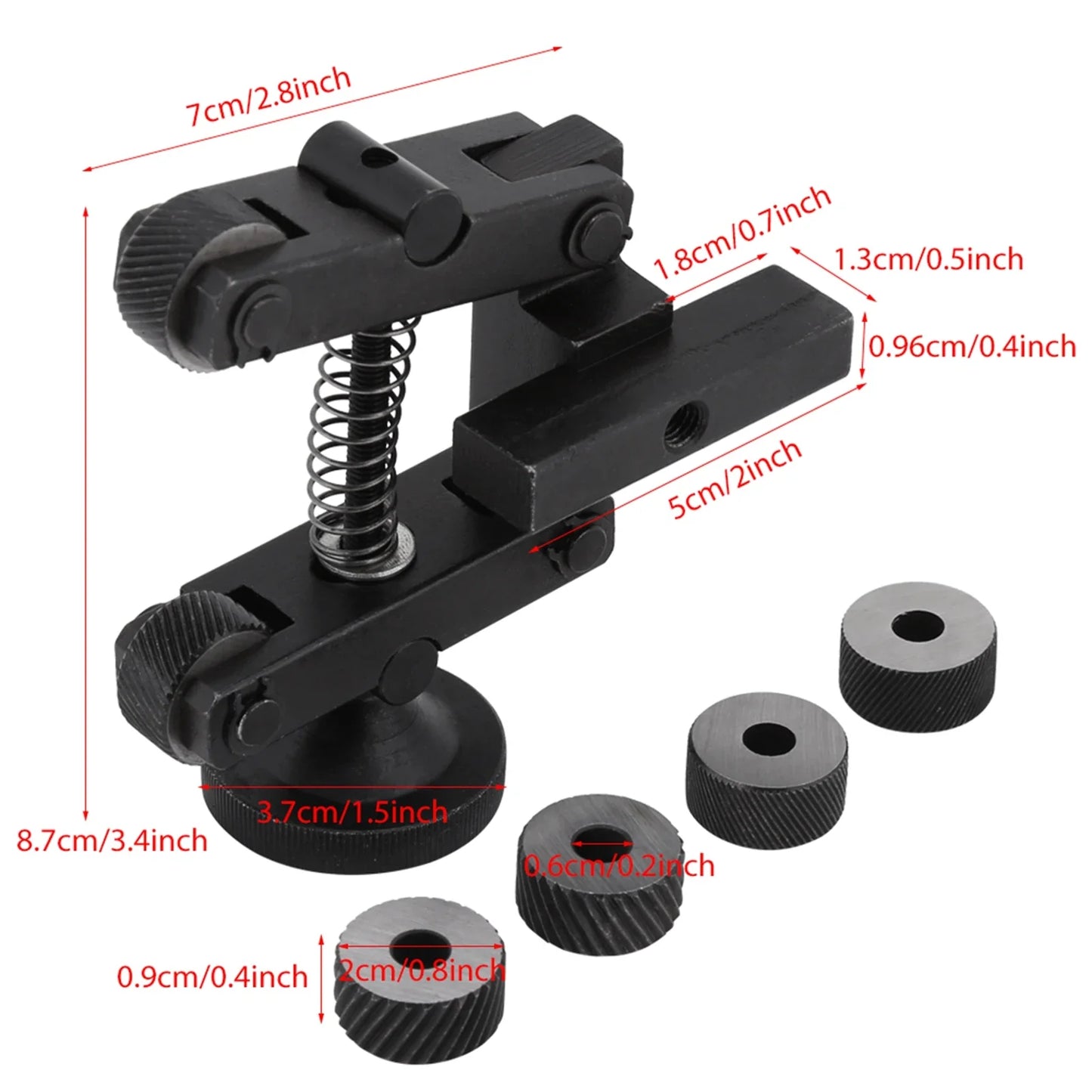 Adjustable Knurling Tool Holder — Linear Knurler Lathe Tool with Wheel for Precision Knurling