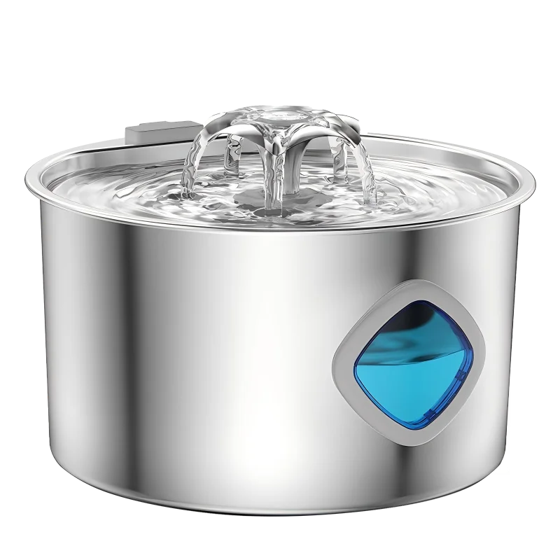 Automatic Cat Water Fountain - Stainless Steel Dog & Cat Water Dispenser with Filter