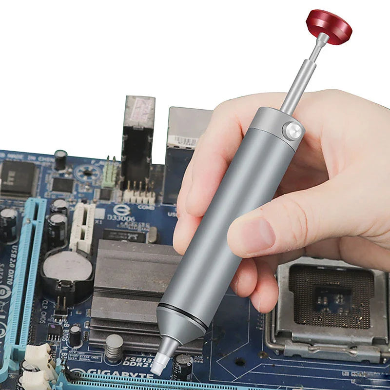 New Aluminum Desoldering Pump – Powerful Solder Sucker Pen for Tin Removal, Welding & Soldering Repair Tool