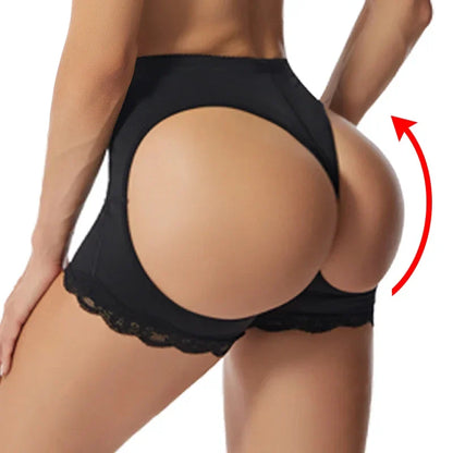 Butt Lifter Panties - Open Booty Shorts, Tummy Control Hip Enhancer, Wedding Underwear, Ass Push-Up Shapewear