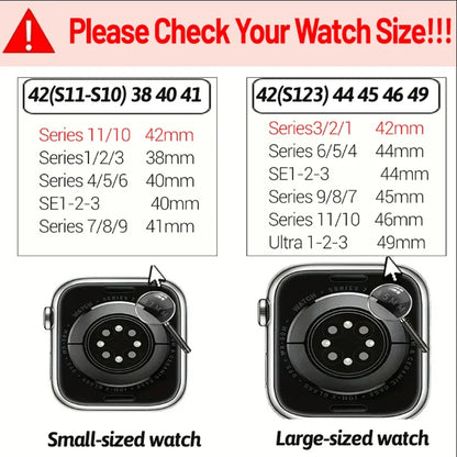 Silicone Magnetic Strap for Apple Watch - Adjustable Band for 49mm/46mm/45mm/44mm/42mm/41mm/40mm Series Ultra, SE & More
