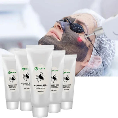Carbon Cream Black Gel for ND YAG Laser – Skin Peeling, Rejuvenation, Whitening & Deep Cleansing Face Cream